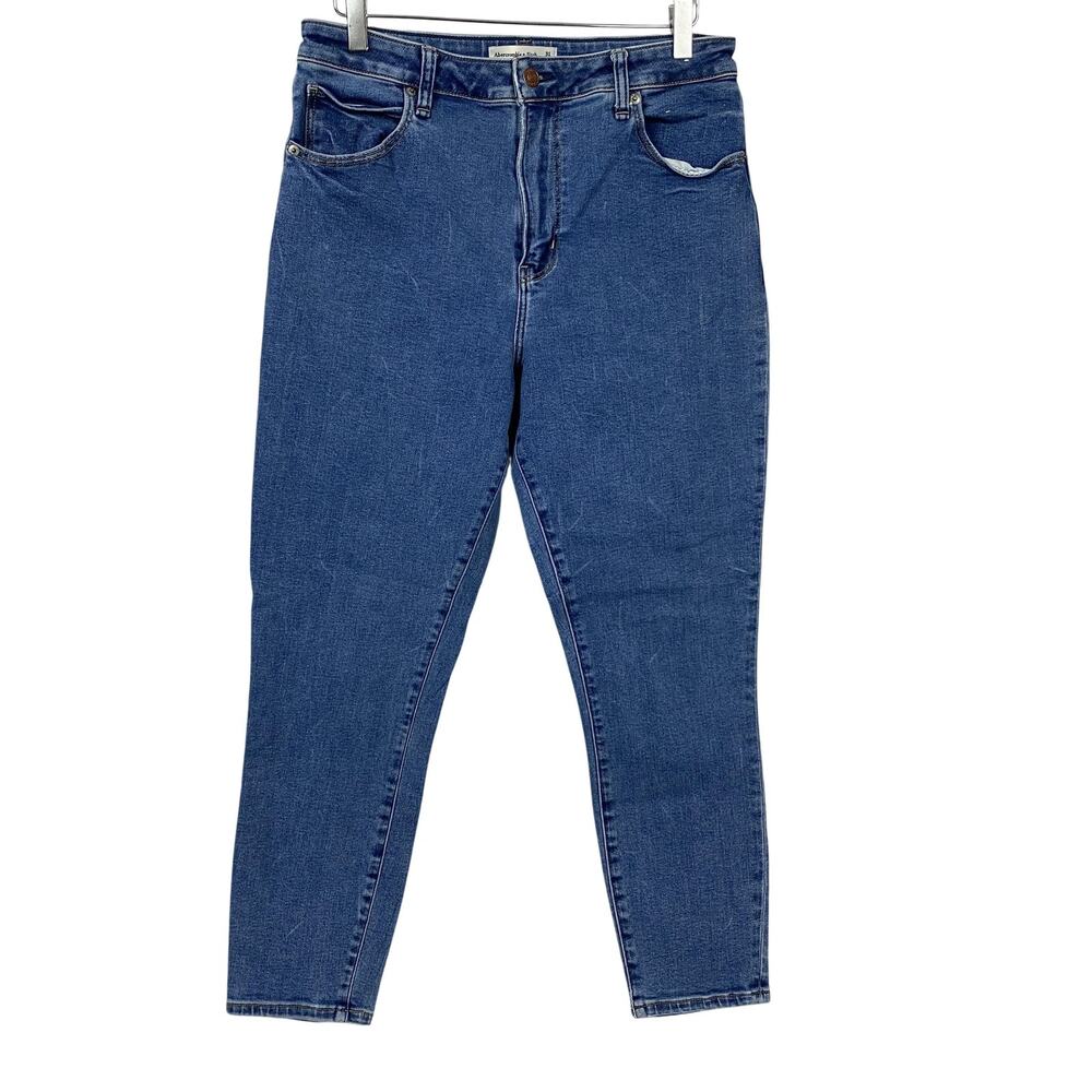 Abercrombie & Fitch Jeans Super Skinny Ankle High Rise Womens 12 31 Curve Love